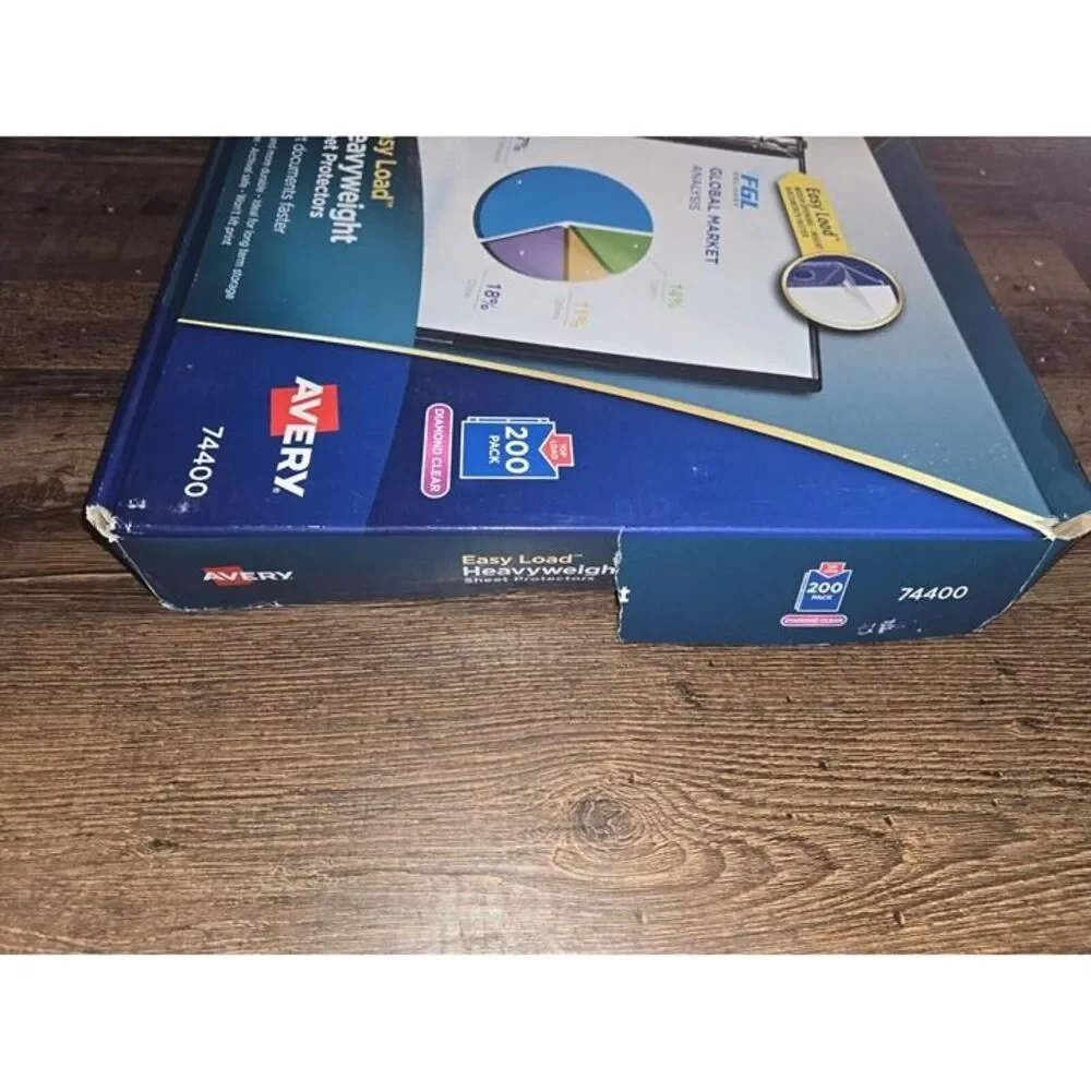 NEW AVERY 74400 EASY LOAD HEAVY DUTY SHEET PROTECTORS